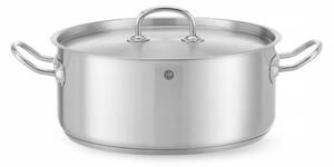 Nizek Lonec s Pokrovom, 7.3L, Nerjaveče Jeklo, 280x120mm