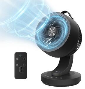 Cirkulacijski ventilator FLOW z daljinskim upravljalnikom, črn SongmicsHome