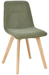 STOL, les, tekstil zelena, barve hrasta