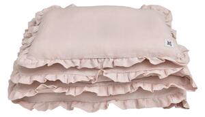 Bellamy Lanena posteljnina za posteljico DUSTY PINK, vel. M