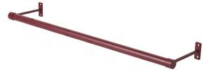 Bordo rdeč stenski obešalnik iz nerjavečega jekla 90 cm Hang-It – Mette Ditmer Denmark