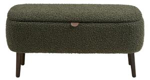 Zelena klop iz tkanine bouclé Harlow – House Nordic