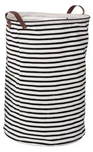 Črno-bel tekstilni koš za perilo 54 l Stripe – Premier Housewares