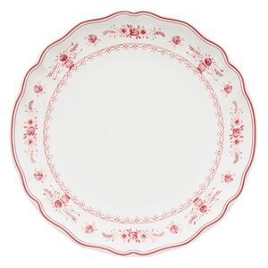Rdeč/bel krožnik iz kamenine ø 27 cm Vila – Costa Nova