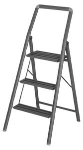 Wenko Zložljiva lestev Compact (Število prečk: 3 kos, Delovna višina: 245 cm, Nosilnost: 150 kg, Aluminij)