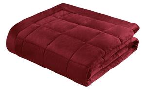 Bordo rdeče prešito pregrinjalo 220x220 cm Kingsley Matt Velvet – Catherine Lansfield