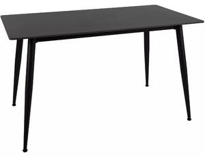 Jedilna miza RION 130x70 cm s keramično ploščo, črni marmor