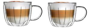 Steklene skodelice v kompletu za kapučino 2 ks 350 ml Tulip – Vialli Design