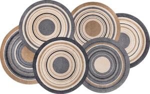 RAVNO TKANA PREPROGA Cosmic Colours 70/120 cm potiskano naravne barve