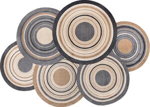 RAVNO TKANA PREPROGA Cosmic Colour 140/200 cm potiskano naravne barve