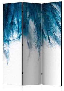 Artgeist Paravan Sapphire Feathers, 3-Delni, Dvostranski