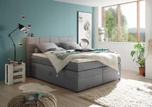 POSTELJA BOXSPRING 180 cm x 200 cm , svetlo siva