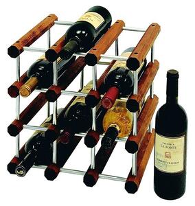 Regal za vino (28 x 34 x 34 cm, Rjave barve)