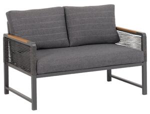 LOUNGE ZOFA tkanina aluminij