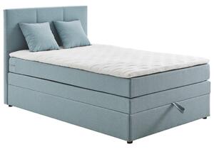 POSTELJA BOXSPRING 90 cm x 200 cm , tekstil svetlo modra