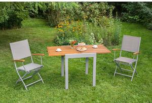 Gardenson Vrtni Stol Naxos, Zložljiv, Aluminij, 2 Kos