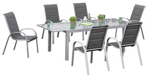Gardenson Vrtni Set Amalfi Di Lusso, 7-Delno, Antracit