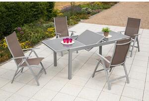 Gardenson Vrtni Set Carrara, 5-Delno, Aluminij, Steklo