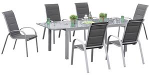 Gardenson Vrtni Set Amalfi Di Lusso, 7-Delno, Rjava