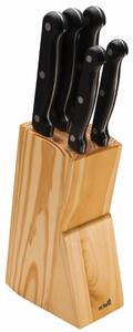 Set nožev SOLA KNIFE v lesenem bloku, 6 kosov