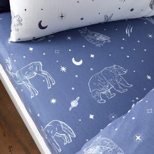 Napenjalna flanelna otroška rjuha 70x140 cm Starlight Animals – Bianca