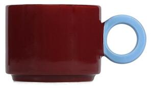 Bordo rdeča skodelica iz kamenine 280 ml Lou – ONA