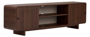 TV omarica v orehovem dekorju v temni naravni barvi 180x52x34 cm Mirel – Nordure