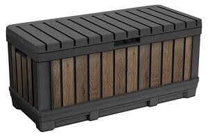 Keter Zaboj za shranjevanje Kentwood Deco (Š x G x V: 128 x 53,6 x 59 cm, Oreh, 350 l)