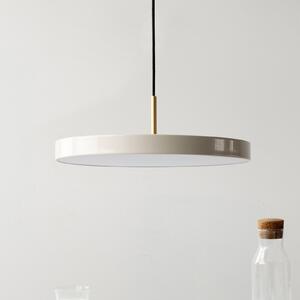 UMAGE LED viseča svetilka Asteria Medium biser/medenina Ø 43 cm, zatemnjen, Bež, Dnevna soba / jedilnica, Kovina, Dizajn