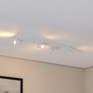 TK Lighting Stropni žaromet Top, bel, 83 cm, 4-krilni, kovina, GU10, zatemnjen, Bela, Dnevna soba / jedilnica, Kovina, Sodobni
