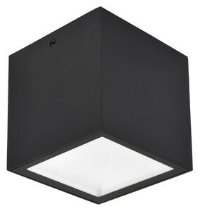 LUTEC Zunanja stropna LED-svetilka GEMINI, črna, 9 x cm, IP65, Črna, Aluminij, Sodobni