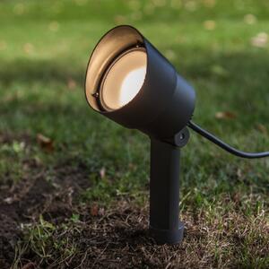 LUTEC LED-žaromet za vkopavanje EXPLORER, temno siva barva, premer 9 cm, IP54, Siva, Aluminij, Sodobni