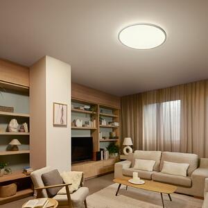 Philips LED-stropna svetilka Superslim, bela, CCT, z možnostjo zatemnitve, zatemnjen, Bela, Dnevna soba / jedilnica, Plastika
