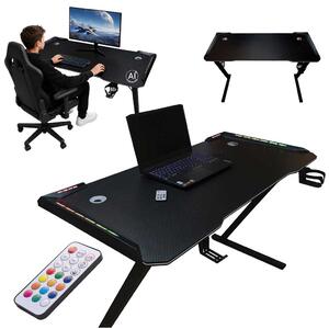 Gaming pisalna miza z RGB LED osvetlitvijo 120 x 60 cm - osnovni model - Najstniki - Rojstni dan