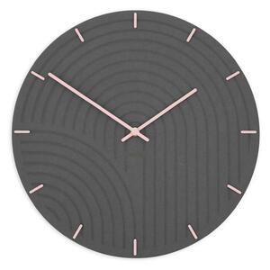 Stenska ura Luxhora Arcadia Black 8 barv kazalcev