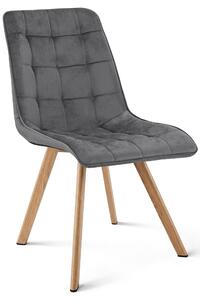 Jedilni stol CIEZA VELVET, temno siva