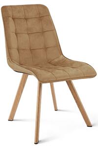 Jedilni stol CIEZA VELVET, rjava
