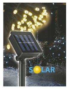Unicom LED svetlobna veriga (Za zunanjo uporabo, Barva svetlobe: Hladno bela, Število svetlobnih elementov: 100 kos, Na sončno energijo)