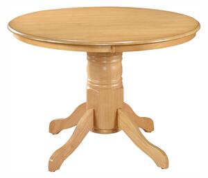 KONDELA Jedilna miza, okrogla, svetel hrast, premer 106 cm, TABLOS