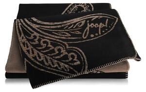 DEKORATIVNA ODEJA JOOP! PAISLEY 150/200 cm črna, svetlo rjava