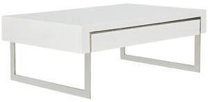 KLUBSKA MIZA, 110/40/70 cm bela, bela, visoki sijaj