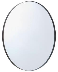 STENSKO OGLEDALO, 120/120/3 cm kovina, steklo, leseni material