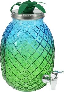 EH Stekleni dozirnik za pijačo 4,5 l, zelen