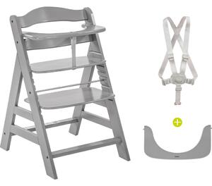 STOLČEK ZA HRANJENJE ALPHA + 56/80/48 cm siva
