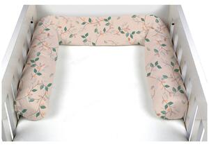 VAROVALNA ROLA ZA POSTELJICO Elly Apricot 14/180 cm potiskano zelena, bež