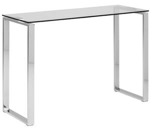 KONZOLNA MIZICA, 110/76/40 cm prozorno, barve kroma