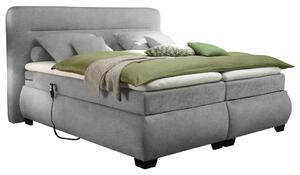 BOXSPRING POSTELJA 160 cm x 200 cm , tekstil umazano rjava