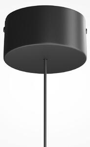 Maytoni LED-visoka svetilka FLOAT, prosojna/črna, Ø 20 cm, steklo/kovina, zatemnjen, Prozorna, Dnevna soba / jedilnica, Steklo, Sodobni