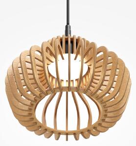 Maytoni LED-visoka svetilka Namiki, premer 27 cm, les, CCT, 14 W, Les, Dnevna soba / jedilnica, Les, Sodobni