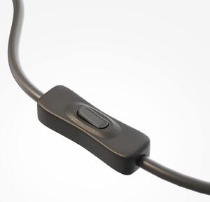 Maytoni LED namizna svetilka SCALA, rjava/bronasta, višina 24 cm, steklo, regulator, zatemnjen, Rjava / rjasta, Dnevna soba / jedilnica, Steklo, Sodobni